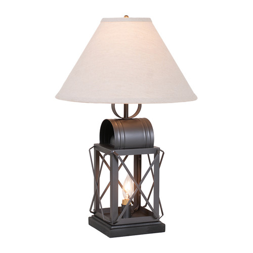 Irvin's Tinware - Keeping Room Lamp - Primitive Country Table Lamps K16-17ALP