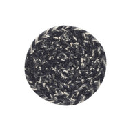 Sawyer Mill Black White Jute Coaster