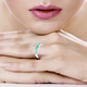 Sterling Silver Stackable Ring Turquoise R2052-C05