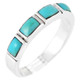 Turquoise Stackable Ring Sterling Silver R2232-C75