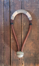 Traditional Rawhide 5/8" Bosal - 24 plait with Accent - 11.5"