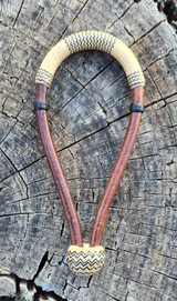 Traditional Rawhide 5/8" Bosal - 24 plait with Accent - 10.5"
