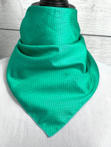 The Green Mini Polka Dot Cotton Bandana