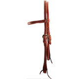 Harness leather headstall - double stitched 
