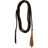 Braided parachute cord mecate 1/2" x 24' with Tassel for Bosal/Hackamore