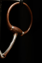 Antique Brown Snaffle Bit  5 1/8"