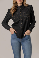 Kimes Ranch Jane Denim Snap - Black