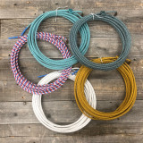 Synco Poly Ranch Rope - 3 strand 9mm (5/16") - red/white/blue 50'