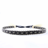 Horse Hair hat band - black