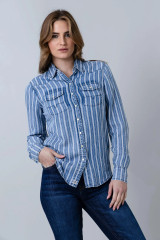 Kimes Tencel Multi Stripe Shirt