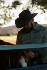 Kimes Ranch Long Sleeve Blackout Shirt - Army Green