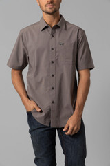 Kimes Ranch Short Sleeve Linville Shirt -Brown