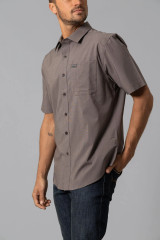 Kimes Ranch Short Sleeve Linville Shirt -Brown