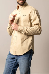 Kimes Ranch Long Sleeve Team Dress Shirt - Khaki