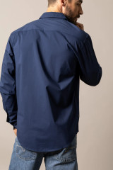 Kimes Ranch Long Sleeve Team Dress Shirt - Navy