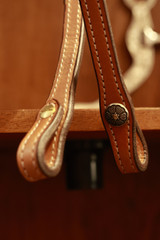 Single Ear Headstall w/ Square Brooks Buckle - Light Oil #31