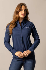 Kimes Ranch - KR Team Shirt Ladies LONG- Navy