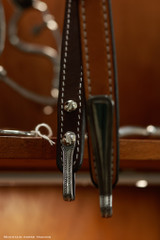 Single Ear Headstall w/ Brooks & spoon ends - Tan KT60C