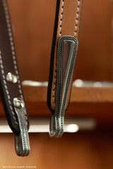 Single Ear Headstall w/ Brooks & spoon ends - Tan KT60C