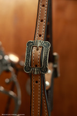 Single Ear Headstall w/ Brooks & spoon ends - Tan KT60C