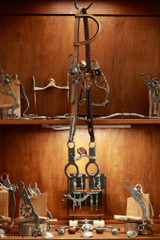 Single Ear Headstall w/ Brooks Concho Spoon ends #60D with Horlacher & Marsh  Circle bit