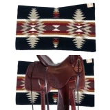 The Amanda D - Cuttinup Saddle Blanket 34" x 40"