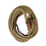 Flat Nylon Hollow Core Split Reins 1"