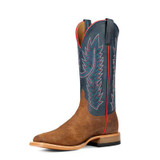 Horse Power Men's Western Boot - Tobacco Blue Suede Boots