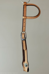 Single Ear Headstall w/ JWP Concho ends - KT28A06