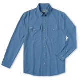 GameGuard Stockyard Long Sleeve Shirt w/ Pearl Snaps - Off-Road Blue 