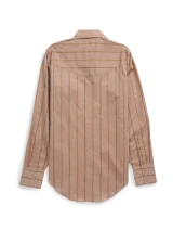 Women's Cowboygirl Gold Dobby Stripe Granddaddy Snap Shirt