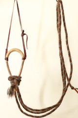 5/8" Hackamore - Brown/Natural