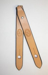 Harness leather slobber straps