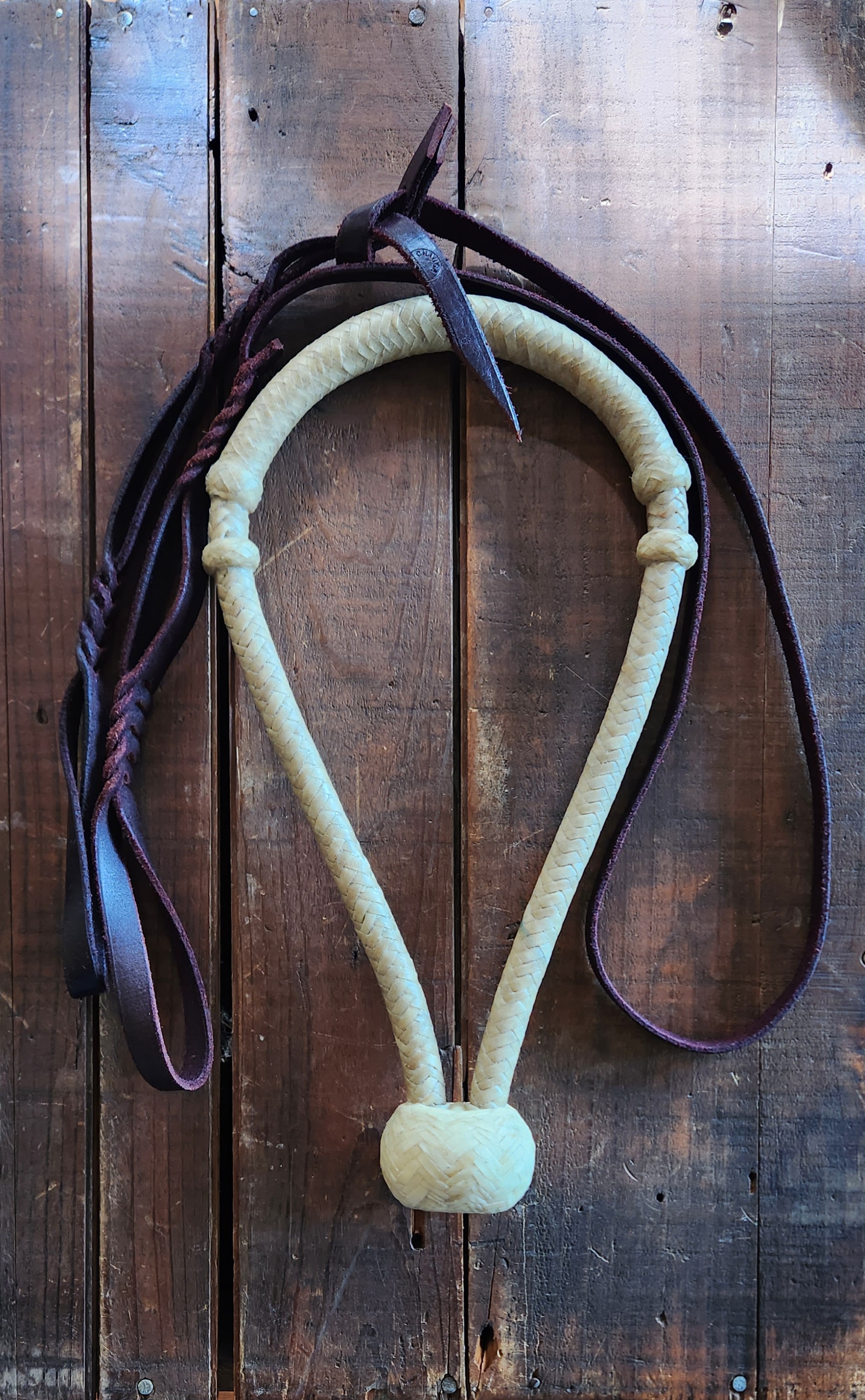 Horse Hair Browband Headstall + Rawhide Braided Bosal - Ranch Hand Store