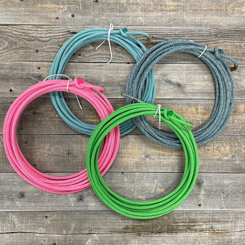Corde Poly Ranch Synco Chaos 4 Brins Aqua - 9,5 Mm X 15 M (50') - Cowboy Cordage