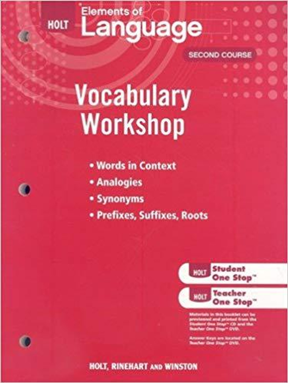 Vocabulary　Superstore　Workshop　2nd　Crs　Bethel