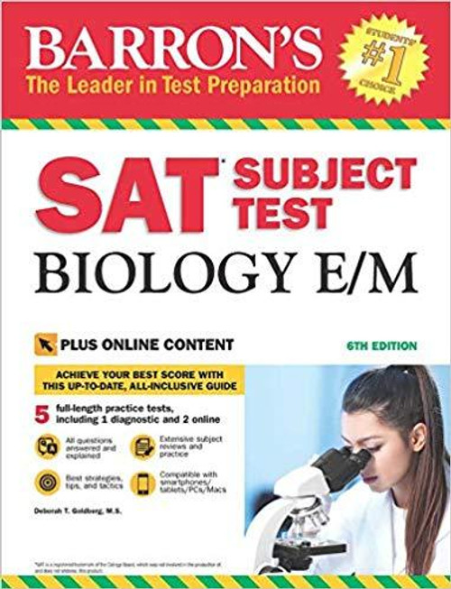 Barron's SAT Subject Test Biology E/M with Online Tests Sixth Edition