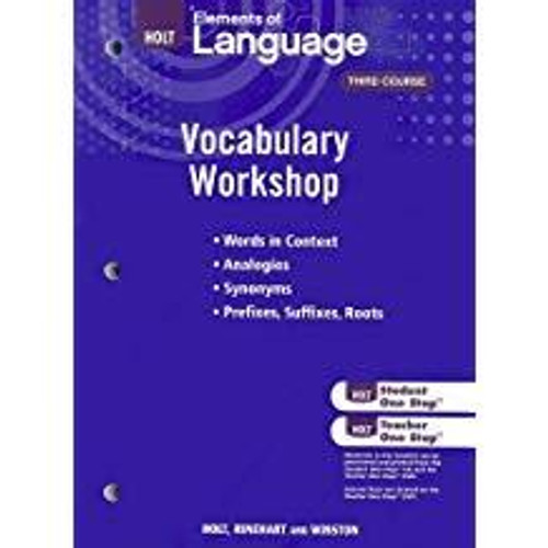 Vocabulary Workshop 3rd Crs