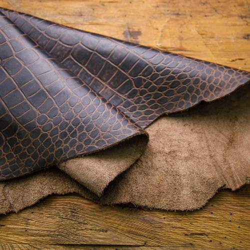 Brown Crocodile leather