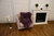 plum sheepskin pelt