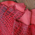 Red Crocodile embossed buffalo hides