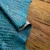 Embossed cowhide with croc texture – blue and black leather for belts and handbags