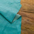perforated leather aqua color