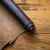 black crocodile embossed leather