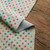 circle printed leather skin