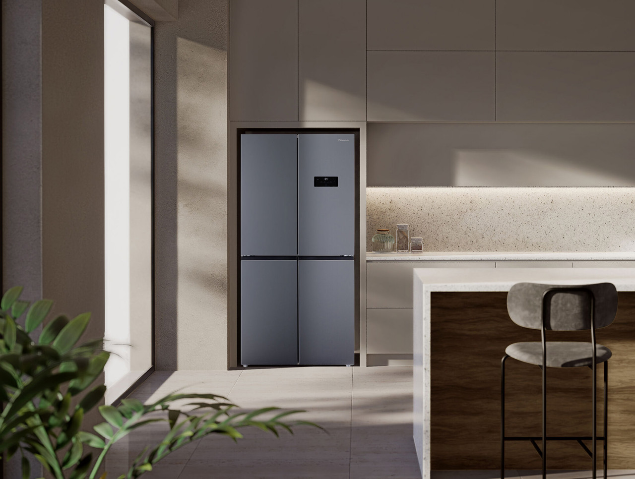 Panasonic NRXC541CUHA 503L Quad Door Refrigerator – Stainless Steel