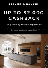 Fisher & Paykel Kitchen Cashback up to $2,000