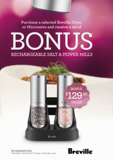 Breville Rechargeable Salt & Pepper Mills