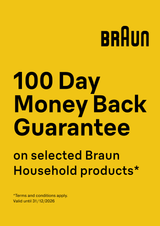 Braun 100 Day Money Back Guarantee