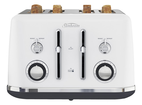 Sunbeam Alinea 4 Slice Toaster - White